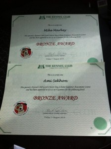 Bronze Good Citizen Dog Scheme examiner certificate
