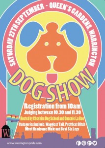 Warrington Pride Dog Show Poster