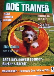 APDT UK Dog Trainer magazine